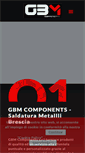 Mobile Screenshot of gbmcomponents.it